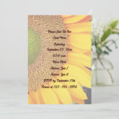 Invitation Pétales de tournesol Floral (Debout devant)