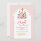 Invitation Pétales doux et prosecco invitent un design éditab (Devant)