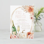 Invitation Pétales et Citrouille de poursuites Fête des marié (Debout devant)