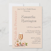 Invitation Pétales et Fête des mariées de poursuites (Devant)