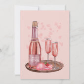 Invitation Pétales et Fête des mariées de poursuites minimes  (Dos)