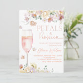 Invitation Pétales et Fête des mariées de Prosecco - Champagn (Debout devant)