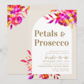 Invitation Pétales et Fête des mariées du ministère public (Devant / Derrière)