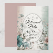 Invitation Pétales et fleurs douces de sérénité (Devant / Derrière)