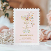 Invitation Pétales et parrain marié