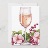 Invitation Pétales et Procuco Fête des mariées Bourgogne (Dos)