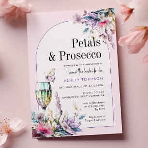 Invitation Pétales et Procuco Fête des mariées d'arc floral