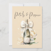 Invitation Pétales et Procuco Fête des mariées de boue floral (Dos)