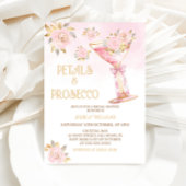 Invitation Pétales et Prosecco Élégante Fête des mariées flor