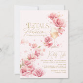 Invitation Pétales et Prosecco Fête de Champagne Florale pour (Devant)