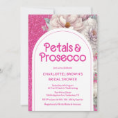 Invitation Pétales et Prosecco Fête des mariées d'arche flora (Devant)