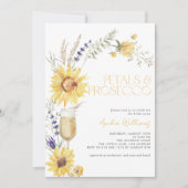 Invitation Pétales et Prosecco Fête des mariées de Lavande de (Devant)