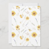 Invitation Pétales et Prosecco Fête des mariées de Lavande de (Dos)