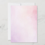 Invitation Pétales et Prosecco Fête des mariées florale pourp (Dos)