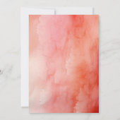 Invitation Pétales et Prosecco Fête des mariées florale rose (Dos)