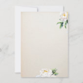 Invitation Pétales et Prosecco Fleur Blanche Champagne (Dos)