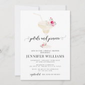 Invitation Pétales floraux et Fête des mariées de poursuites (Devant)