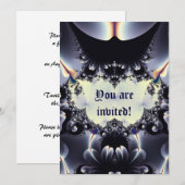 Invitation Pétales Invitent (Devant / Derrière)