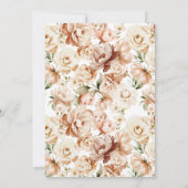 Invitation Pétales modernes et Prosecco Fête des mariées de b (Dos)