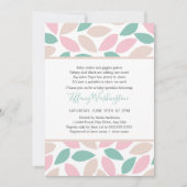 Invitation Pétales pastel poème bébé saupoudré (Devant)