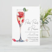 Invitation Pétales, perles et poursuites (Debout devant)