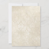 Invitation Pétales, perles et poursuites (Dos)