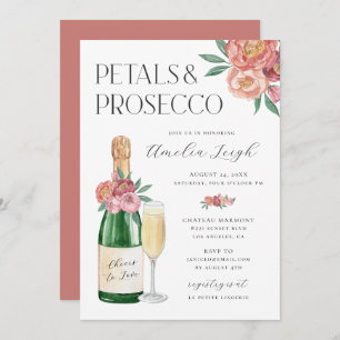 Invitation Pétales & Procuco Blush Pink Floral