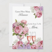 Invitation Pétales & Procuco Devinez Combien de Baisers signe (Devant)