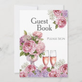 Invitation Pétales & Procuco Livre d'invités Douche de nuptia (Devant)