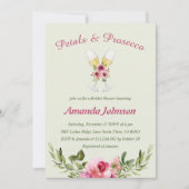 Invitation Pétales & Procuco Verdure Fête des mariées florale (Devant)