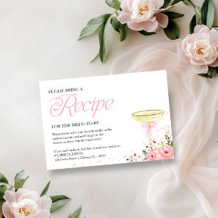 Invitation Pétales & Prosecco Demande de recette pour une fêt