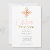Invitation Pétales Prosecco Gold Jewel Boho Chic Fête des mar (Devant)