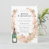 Invitation Pétales & Prosecco | Réception de mariage Champagn (Debout devant)