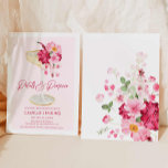 Invitation Pétales roses et mariée du jardin du ministère pub<br><div class="desc">🥂 à nos invitations Pétales Roses et Procuco qui donneront le ton pour votre fabuleuse fête de la douche nuptiale. Avec de magnifiques fleurs roses et baies,  ces invitations seront sûrement un succès. Faites éclater votre fête avec ces invitations étonnants. Objets correspondants dans notre magasin Cava Party Design.</div>