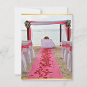 Invitation Pétales Roses Sur L'Invitation Du Tapis Rouge4 (Dos)