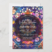 Invitation Pétales Vivants | Conception de Mandala Floral (Devant)
