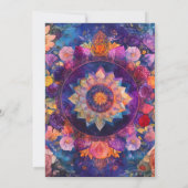 Invitation Pétales Vivants | Conception de Mandala Floral (Dos)