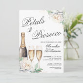 Invitation Petals And Prosecco Bridal Shower (Debout devant)