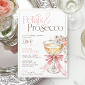 Invitation Petals and Prosecco Floral Champagne Bridal Shower
