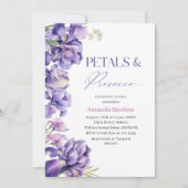 Invitation PETALS & PROSECCO IRIS FLOWER EAU nuptiale s (Devant)