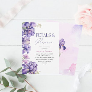Invitation PETALS & PROSECCO IRIS FLOWER EAU nuptiale s