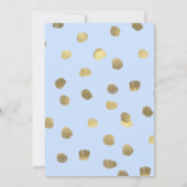 Invitation Peter lapin avec des glands baby shower d'automne (Dos)