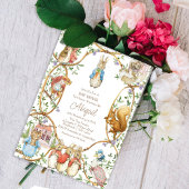 Invitation Peter le lapin Baby shower des bois Beatrix