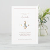 Invitation Peter le lapin Beartix Bunny Baby shower (Debout devant)