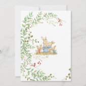 Invitation Peter le lapin Botanical Genre Reveal (Dos)