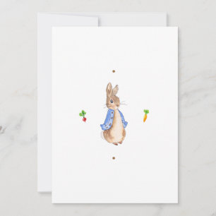 Invitation Peter le lapin personnalisable