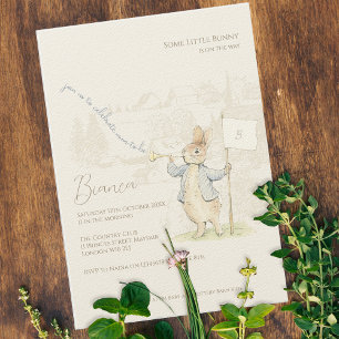 Invitation Peter le lapin Un Baby shower lapin