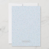 Invitation Peter Rabbit 1er anniversaire Confetti bleu (Dos)