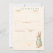 Invitation Peter Rabbit Anniversaire&Jeu (Dos)