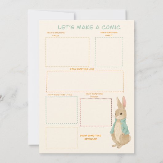 Invitation Peter Rabbit Anniversaire&Jeu (Dos)